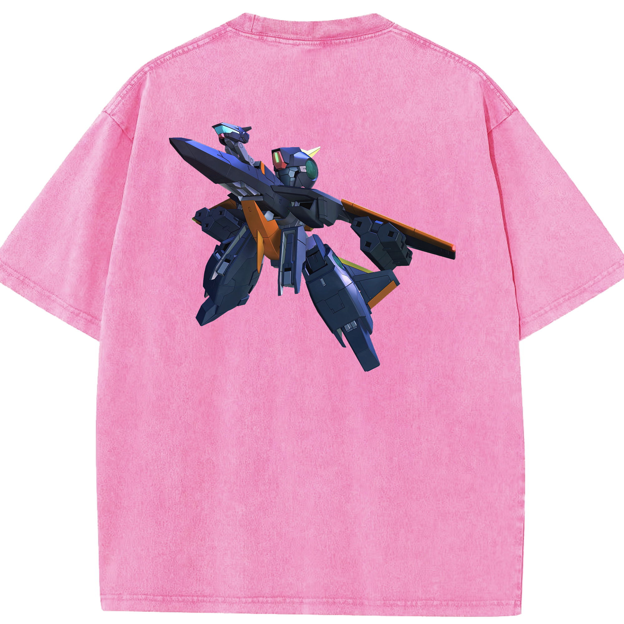 （画像用） 機動戦士ガンダム Mobile Suit Gundam 綿100% ヴィンテージ風 半袖Tシャツ（背面プリント）